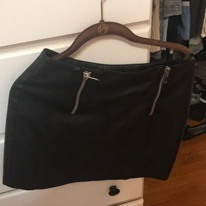 Faux Black leather skirt from forever 21